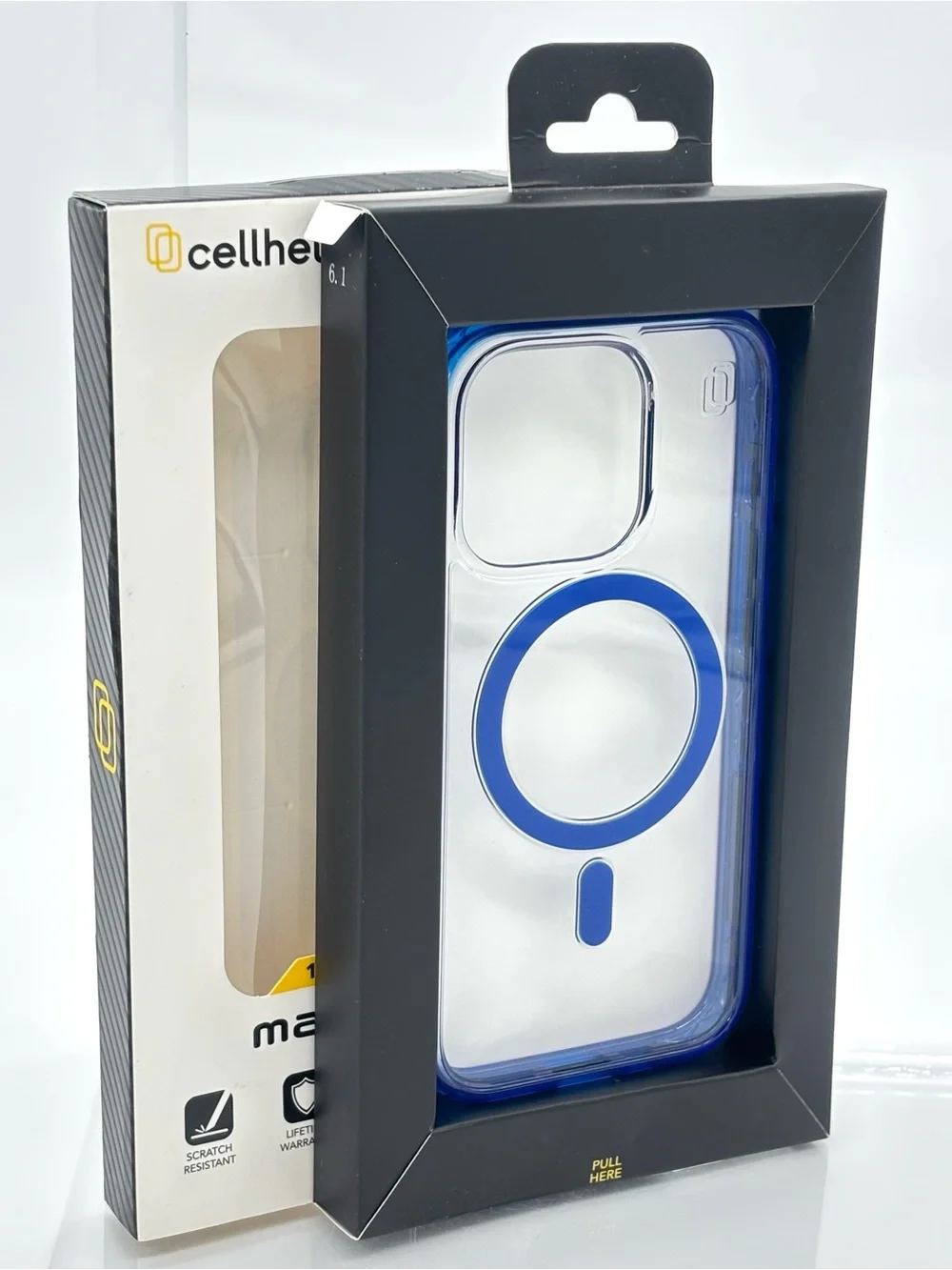 iPhone 16 Pro Case Clear Blue MagSafe 18 Ft Drop Protection Shockproof Cover New